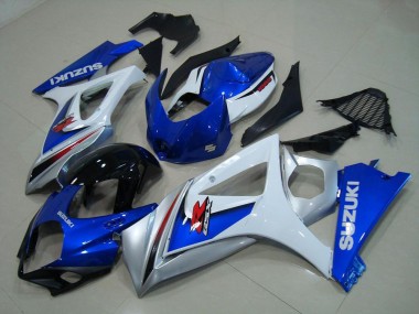 Carénage GSXR 1000 K7 2007-2008 - Blanc Bleu