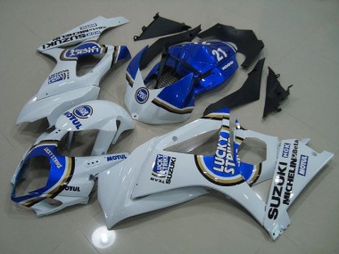 Carénage GSXR 1000 K7 2007-2008 - Bleu Lucky Strike