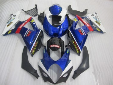 Carénage GSXR 1000 K7 2007-2008 - Bleu Noir Rockstar