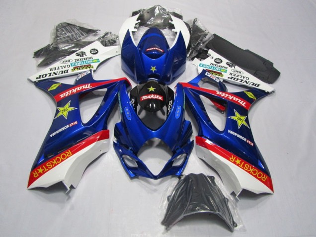 Carénage GSXR 1000 K7 2007-2008 - Bleu Rouge Rockstar Carénage GSXR 1000 K7 2007-2008 - Bleu Rouge Rockstar