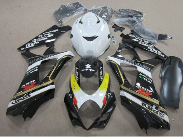 Carénage GSXR 1000 K7 2007-2008 - Noir Blanc Carénage GSXR 1000 K7 2007-2008 - Noir Blanc