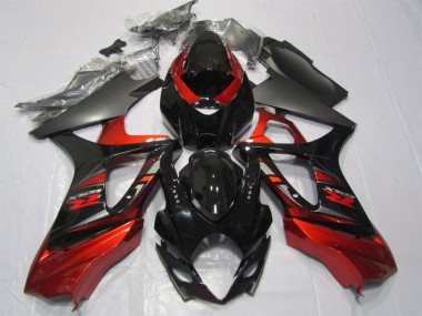 Carénage GSXR 1000 K7 2007-2008 - Noir Rouge
