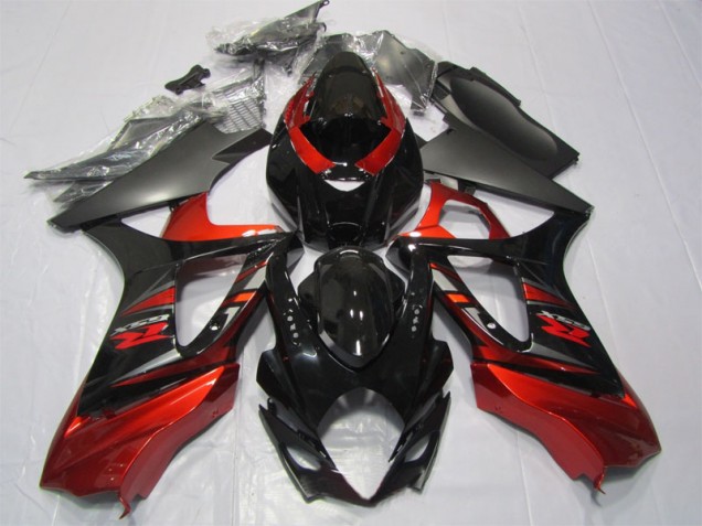 Carénage GSXR 1000 K7 2007-2008 - Noir Rouge