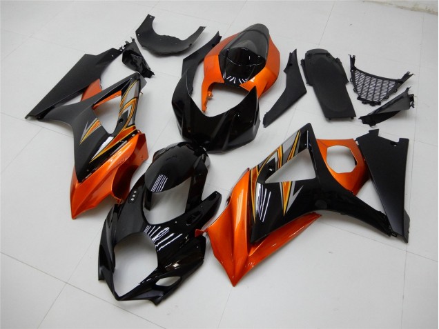 Carénage GSXR 1000 K7 2007-2008 - Orange Noir Carénage GSXR 1000 K7 2007-2008 - Orange Noir