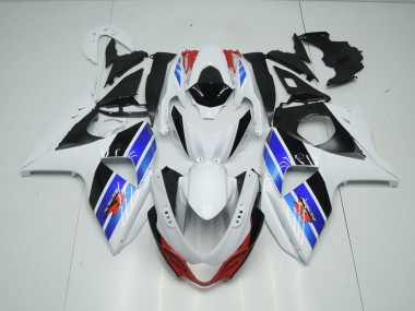 Carénage GSXR 1000 K9 2009-2016 - Blanc Bleu Noir