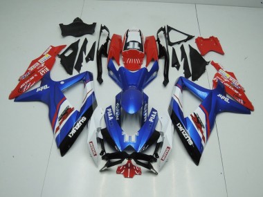 Carénage GSXR 1000 K9 2009-2016 - Bleu et Rouge