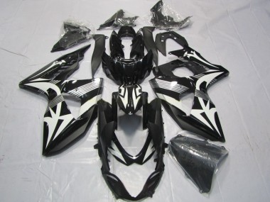 Carénage GSXR 1000 K9 2009-2016 - Noir Blanc