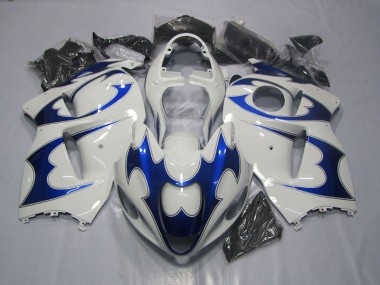 Carénage GSXR 1300 Hayabusa 1996-2007 - Blanc Bleu