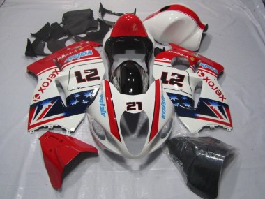 Carénage GSXR 1300 Hayabusa 1996-2007 - Blanc Rouge Xerox 21