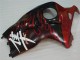 Carénage GSXR 1300 Hayabusa 1996-2007 - Noir Rouge Flamme