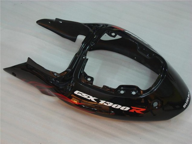 Carénage GSXR 1300 Hayabusa 1996-2007 - Noir Rouge Flamme