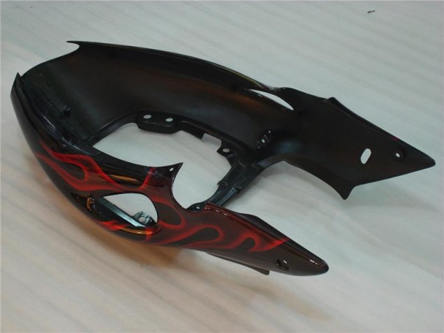 Carénage GSXR 1300 Hayabusa 1996-2007 - Noir Rouge Flamme