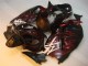 Carénage GSXR 1300 Hayabusa 1996-2007 - Noir Rouge Flamme