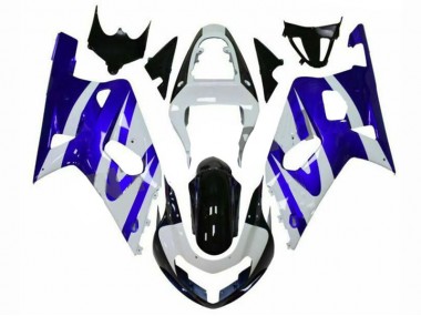 Carénage GSXR 600 / 750 K1 K2 K3 2001-2003 - Bleu Blanc