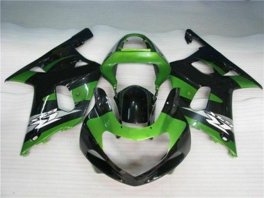 Carénage GSXR 600 / 750 K1 K2 K3 2001-2003 - Vert Noir