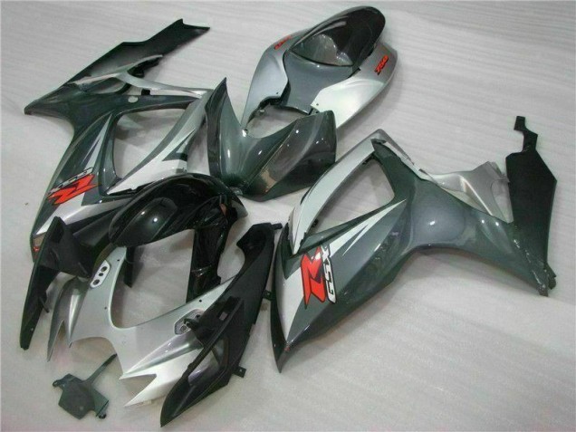 Carénage GSXR 600 / 750 K6 2006-2007 - Argent Noir Carénage GSXR 600 / 750 K6 2006-2007 - Argent Noir