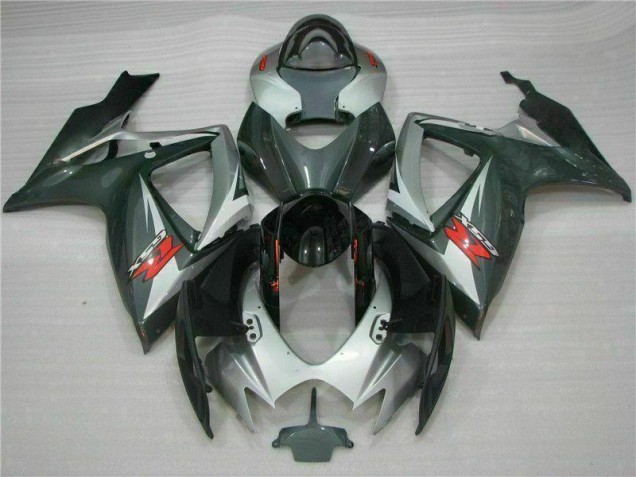 Carénage GSXR 600 / 750 K6 2006-2007 - Argent Noir Carénage GSXR 600 / 750 K6 2006-2007 - Argent Noir