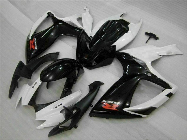 Carénage GSXR 600 / 750 K6 2006-2007 - Blanc Noir Carénage GSXR 600 / 750 K6 2006-2007 - Blanc Noir
