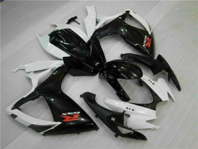 Carénage GSXR 600 / 750 K6 2006-2007 - Blanc Noir Carénage GSXR 600 / 750 K6 2006-2007 - Blanc Noir