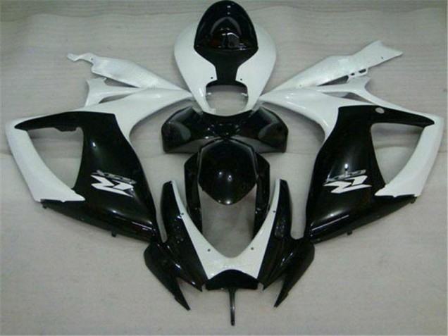Carénage GSXR 600 / 750 K6 2006-2007 - Noir Blanc Carénage GSXR 600 / 750 K6 2006-2007 - Noir Blanc