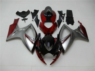 Carénage GSXR 600 / 750 K6 2006-2007 - Rouge Argent