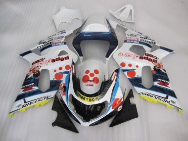 Carénage GSXR 600 K1 K2 K3 2001-2003 - Blanc Bleu Dark Dog