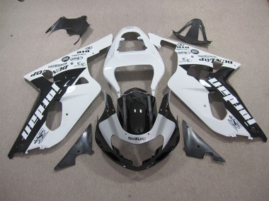 Carénage GSXR 600 K1 K2 K3 2001-2003 - Blanc Noir