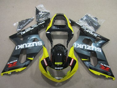 Carénage GSXR 600 K1 K2 K3 2001-2003 - Noir Jaune Motul