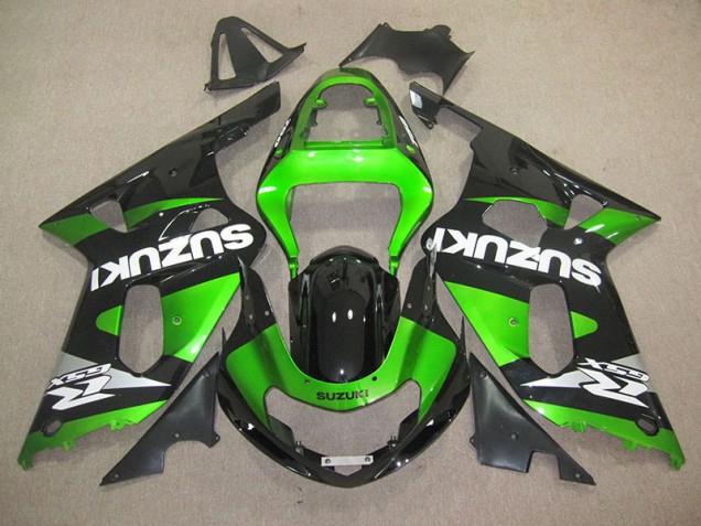 Carénage GSXR 600 K1 K2 K3 2001-2003 - Noir Vert Carénage GSXR 600 K1 K2 K3 2001-2003 - Noir Vert