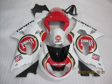 Carénage GSXR 600 K1 K2 K3 2001-2003 - Rouge Blanc Lucky Strike