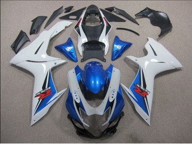 Carénage GSXR 600 K11 2011-2024 - Blanc Bleu