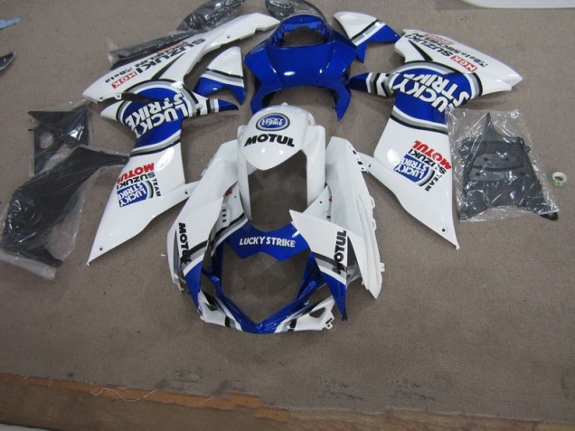 Carénage GSXR 600 K11 2011-2024 - Bleu Blanc Lucky Strike Motul Carénage GSXR 600 K11 2011-2024 - Bleu Blanc Lucky Strike Motul