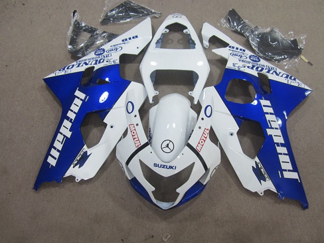 Carénage GSXR 600 K4 2004-2005 - Blanc Bleu Motul Carénage GSXR 600 K4 2004-2005 - Blanc Bleu Motul