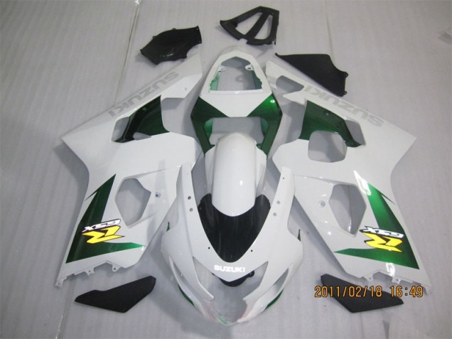 Carénage GSXR 600 K4 2004-2005 - Blanc Vert Carénage GSXR 600 K4 2004-2005 - Blanc Vert