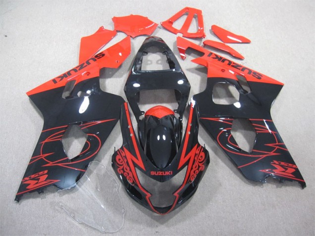 Carénage GSXR 600 K4 2004-2005 - Noir Rouge Carénage GSXR 600 K4 2004-2005 - Noir Rouge