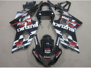 Carénage GSXR 600 K4 2004-2005 - Noir Rouge Telefumia Movistar