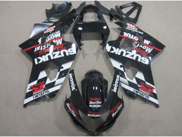 Carénage GSXR 600 K4 2004-2005 - Noir Rouge Telefumia Movistar Carénage GSXR 600 K4 2004-2005 - Noir Rouge Telefumia Movistar