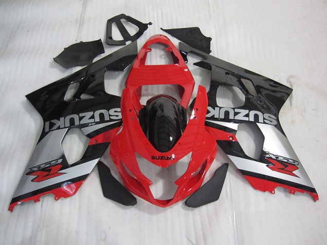Carénage GSXR 600 K4 2004-2005 - Rouge Noir Argent Carénage GSXR 600 K4 2004-2005 - Rouge Noir Argent