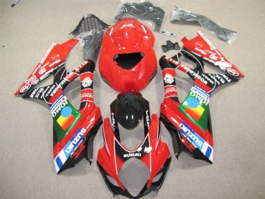 Carénage GSXR 600 K4 2004-2005 - Rouge Noir
