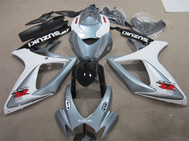 Carénage GSXR 600 K6 2006-2007 - Blanc Gris