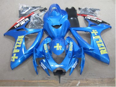 Carénage GSXR 600 K6 2006-2007 - Bleu Jaune Rizla