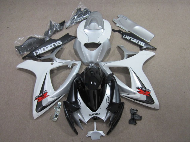 Carénage GSXR 600 K6 2006-2007 - Noir Blanc
