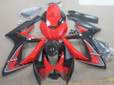 Carénage GSXR 600 K6 2006-2007 - Noir Rouge