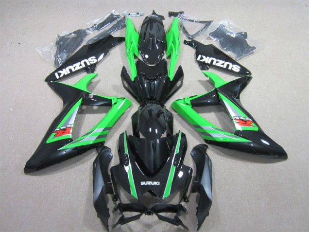 Carénage GSXR 600 K6 2006-2007 - Noir Vert Carénage GSXR 600 K6 2006-2007 - Noir Vert