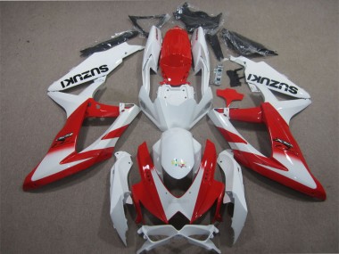 Carénage GSXR 600 K8 2008-2010 - Blanc Rouge
