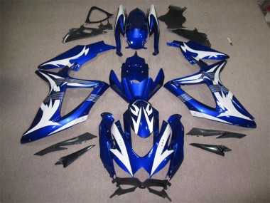 Carénage GSXR 600 K8 2008-2010 - Bleu Blanc