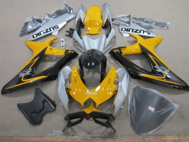 Carénage GSXR 600 K8 2008-2010 - Jaune Blanc Noir