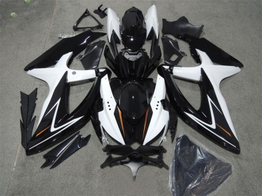 Carénage GSXR 600 K8 2008-2010 - Noir Blanc