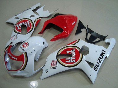 Carénage GSXR 750 K1 K2 K3 2001-2003 - Rouge Blanc Lucky Strike