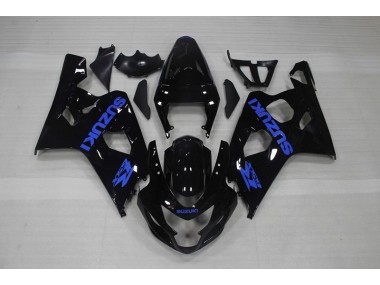 Carénage GSXR 750 K4 2004-2005 - Noir Bleu Décalque